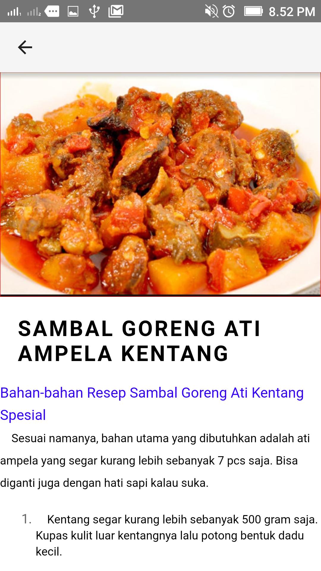 Resep Masakan Emak For Android Apk Download
