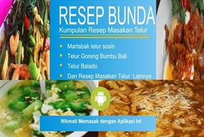 Resep Masakan Telur poster