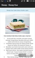 Resep aneka kue bolu تصوير الشاشة 3