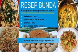 Resep Masakan Tahu poster
