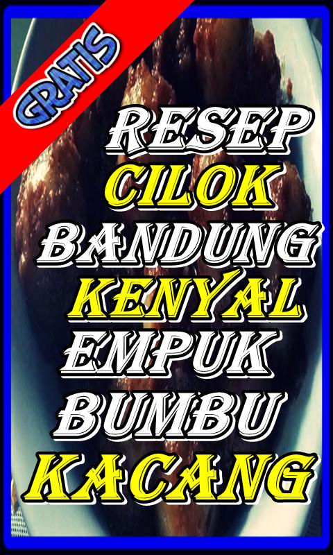 Resep Cilok Kenyal Empuk Bumbu Kacang For Android Apk Download