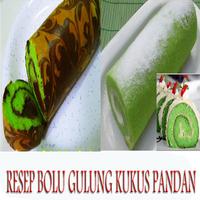 Resep bolu gulung kukus pandan โปสเตอร์