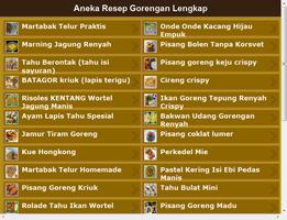 Aneka Resep Gorengan Indonesia ภาพหน้าจอ 3