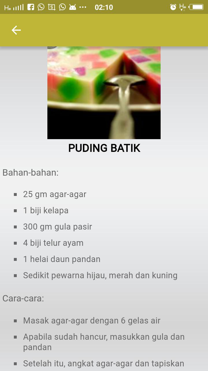 Koleksi Resepi Puding For Android Apk Download