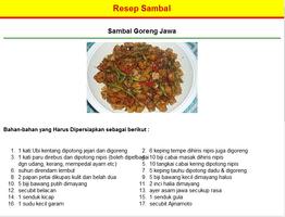 Resep Sambal capture d'écran 2