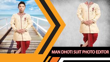 Man Dhoti Suit Photo Editor poster