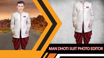 Man Dhoti Suit Photo Editor screenshot 1