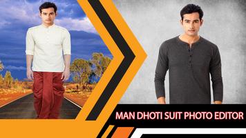 Man Dhoti Suit Photo Editor screenshot 2