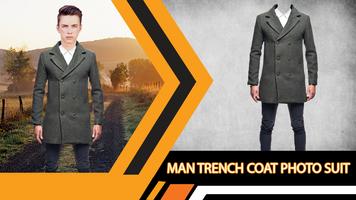 Man Trench Coat Photo Editor 스크린샷 1