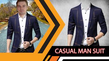 Casual Man Suit Editer Affiche