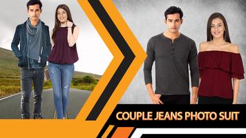 Jeans Couple Photo Suit Editor imagem de tela 2