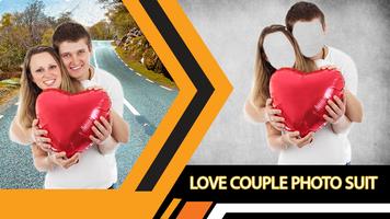 Love Couple Photo Suit Editor Affiche
