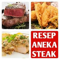 Resep Steak Ayam Chicken Steak Beef Steak الملصق