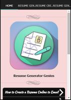 Resume Generator Genius পোস্টার