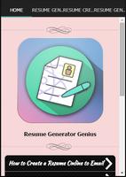 Resume Generator Genius poster