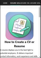 Resume Generator Genius 스크린샷 2