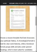 Resume Generator Genius 스크린샷 3