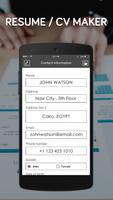 Free resume maker app-cv generator,create resume 海报