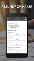 Free resume maker app-cv generator,create resume capture d'écran 1
