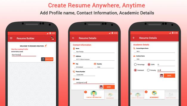 resume builder free quick cv maker templates apk download free