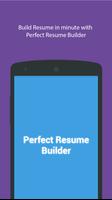 Perfect Resume Builder Affiche