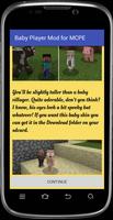 Poster Baby Player mod for MCPE