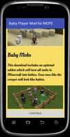 Baby Player mod for MCPE تصوير الشاشة 1
