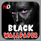 Black Wallpaper HD icône