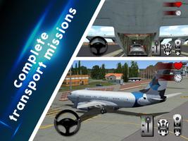 Cargo Airplane Pilot Car Transporter Simulator Ekran Görüntüsü 1