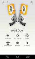 Poster Wort Duell