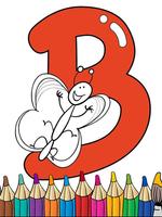 Alphabet Coloring Pages الملصق