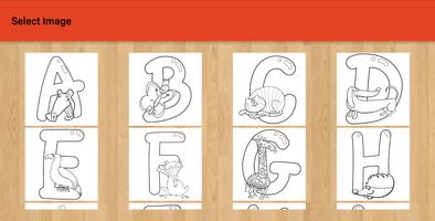 Alphabet Coloring Pages تصوير الشاشة 1