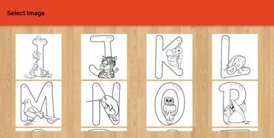 Alphabet Coloring Pages скриншот 2