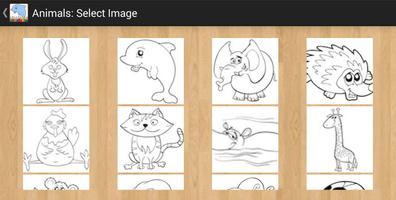 Animais para colorir imagem de tela 3