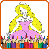 Princess Coloring Pages icon