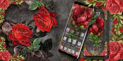 Retro Red Rose Theme screenshot 3