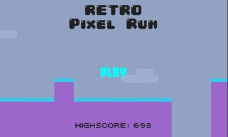 Retro Pixel Run Affiche