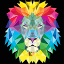 APK neon lion wallpaper