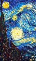 پوستر wallpaper starry night