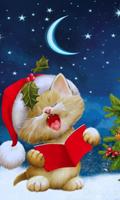 christmas cat wallpapers پوسٹر
