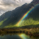 آیکون‌ Rainbow On Lake Live Wallpaper
