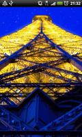 la tour Eiffel la nuit lwp capture d'écran 3