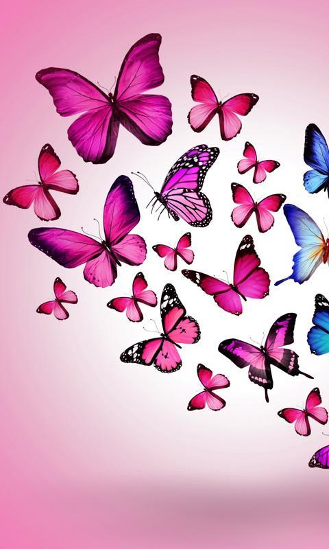 Android 用の ピンクの蝶の壁紙 Apk をダウンロード