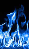 blue flame live wallpaper پوسٹر