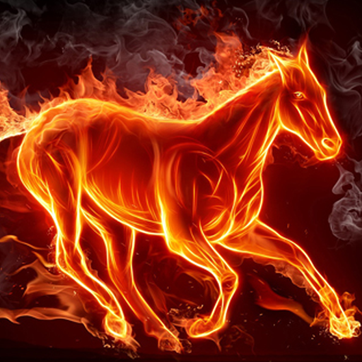 live fire horse
