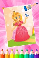 Princess Coloring Book for Kids পোস্টার