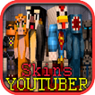 Skins Youtubers for Minecraft MCPE