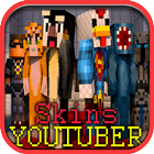 Skins Youtubers for Minecraft MCPE 圖標