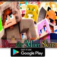 Skins Youtubers for Minecraft MCPE Affiche