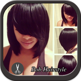 Bob Black Hairstyle icône